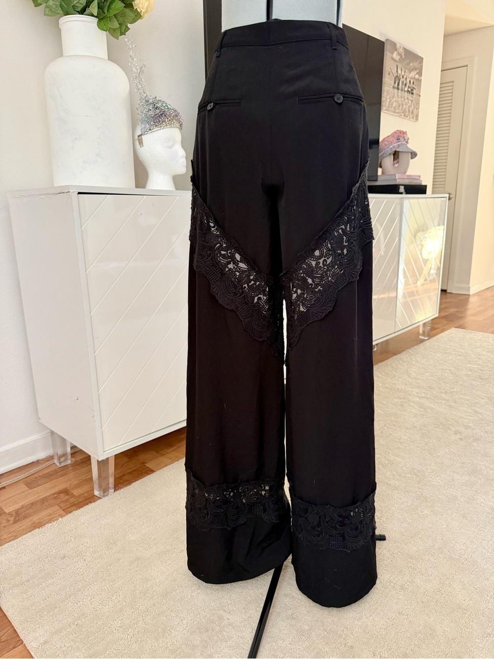 MAJORELLE Amanda Black Lace Pants XS Revolve